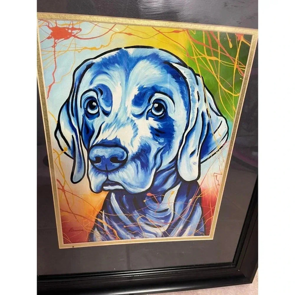 One of the Paintings of Schumans German Shorthaired Frame Home Decor 20x23 - Picture 7 of 9